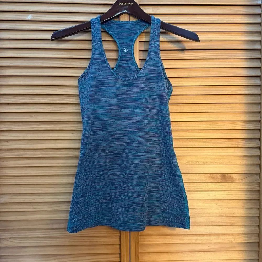 Lululemon Blue Racerback Tank Top size 4